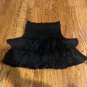 NWT We’re All Pretty Girls Woman’a Black Good Vibrations Mini Skirt Size S